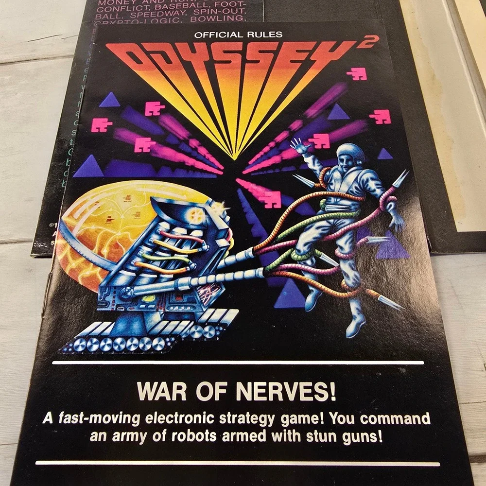 Magnavox Odyssey 2 War of Nerves Video Game CIB 1979 Vintage AC9417 Strategy